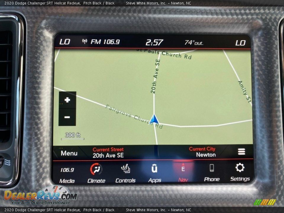 Navigation of 2020 Dodge Challenger SRT Hellcat Redeye Photo #25