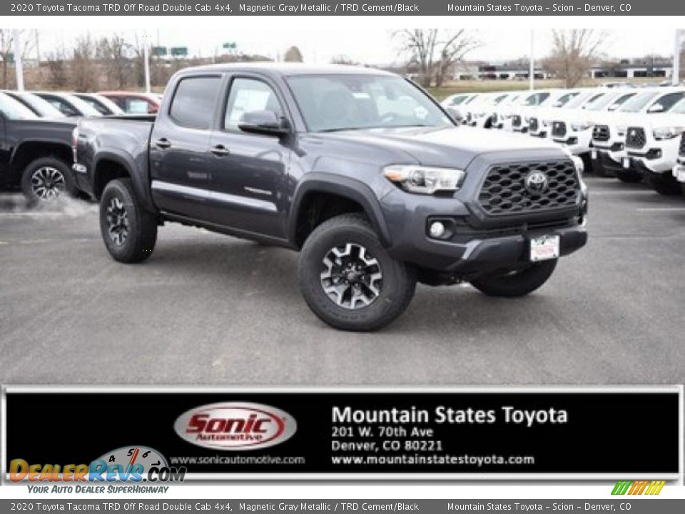 2020 Toyota Tacoma TRD Off Road Double Cab 4x4 Magnetic Gray Metallic / TRD Cement/Black Photo #1