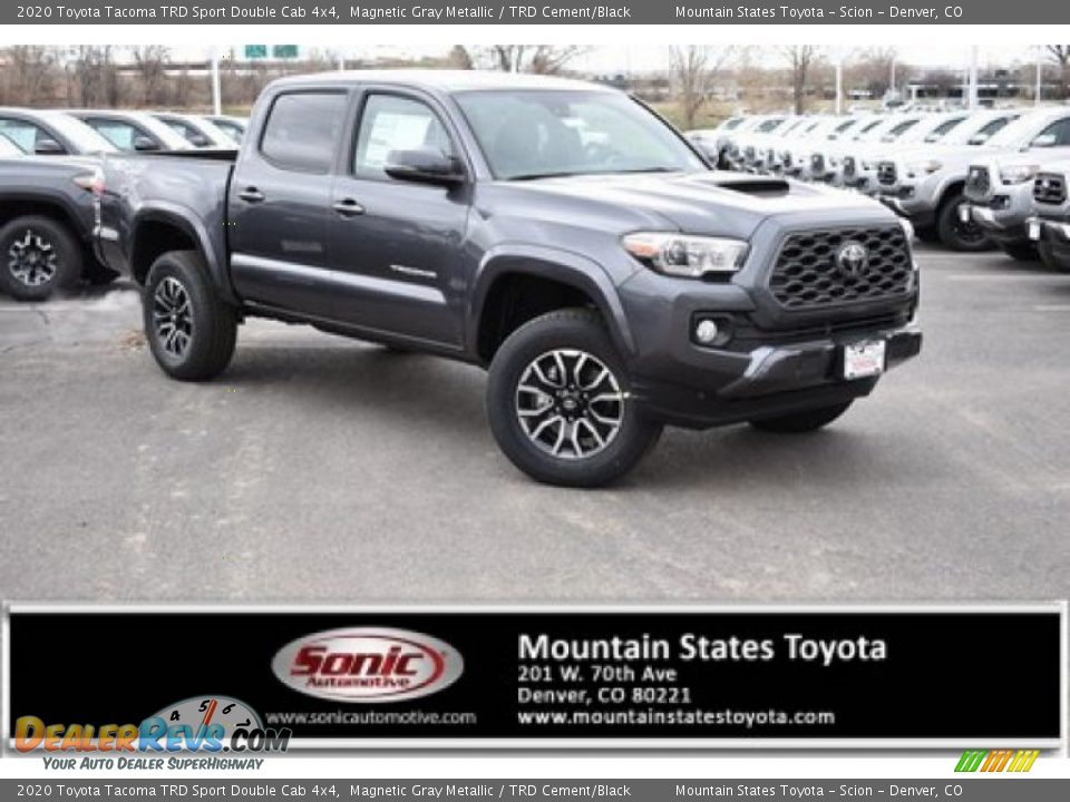 2020 Toyota Tacoma TRD Sport Double Cab 4x4 Magnetic Gray Metallic / TRD Cement/Black Photo #1