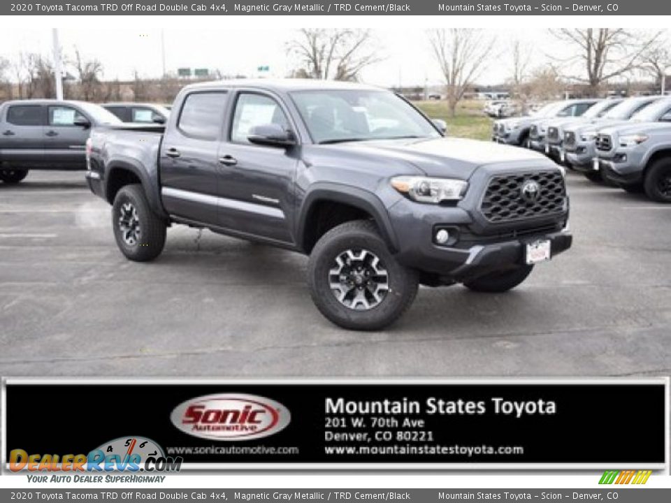 2020 Toyota Tacoma TRD Off Road Double Cab 4x4 Magnetic Gray Metallic / TRD Cement/Black Photo #1