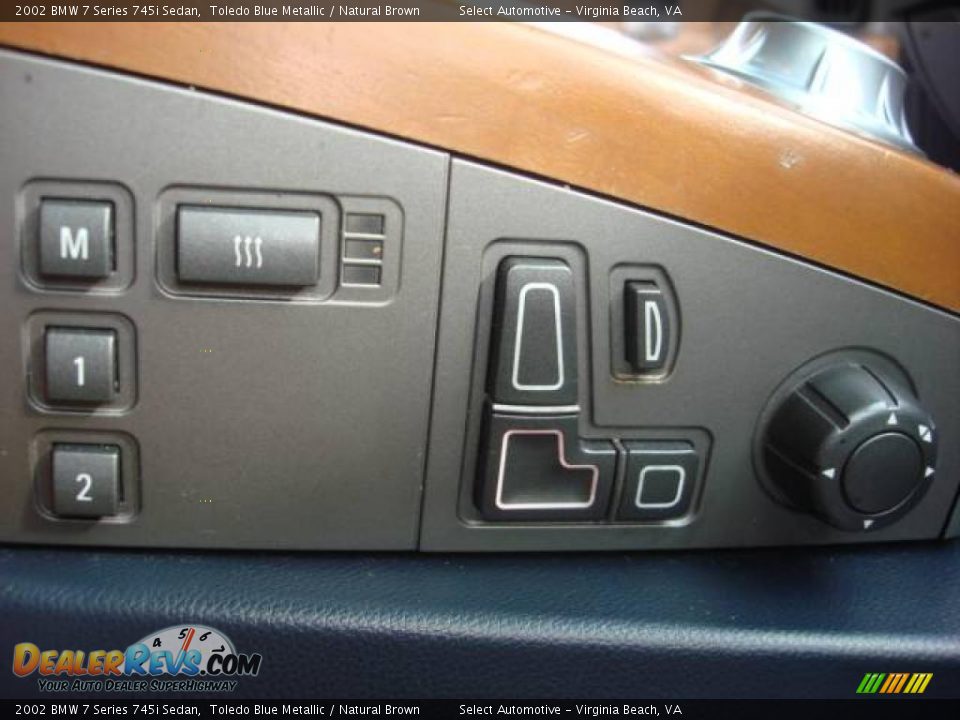 2002 BMW 7 Series 745i Sedan Toledo Blue Metallic / Natural Brown Photo #20