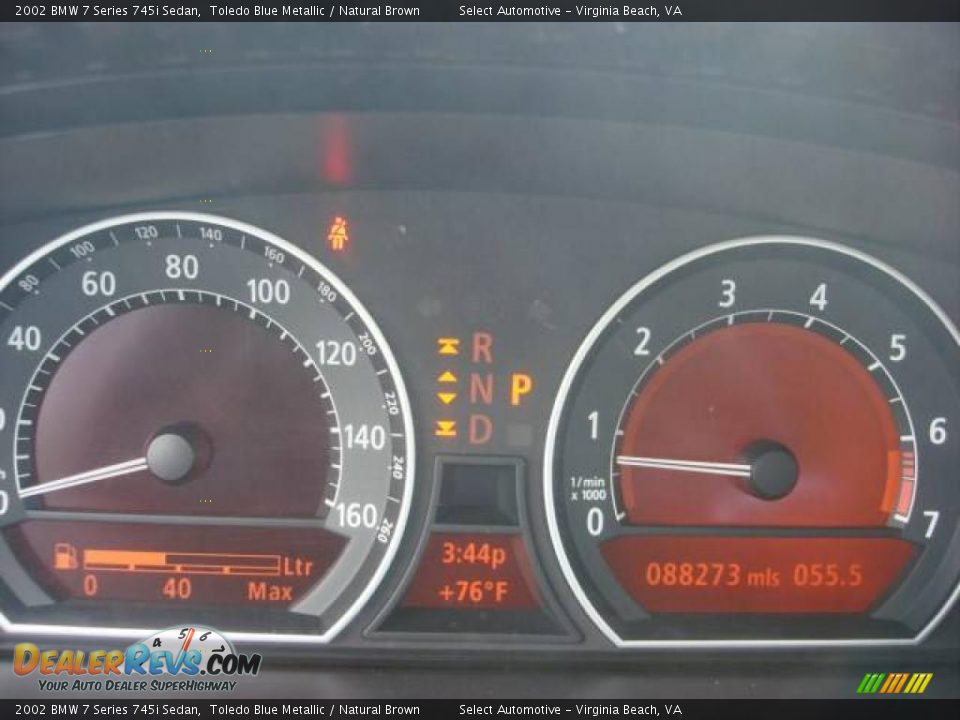 2002 BMW 7 Series 745i Sedan Toledo Blue Metallic / Natural Brown Photo #22