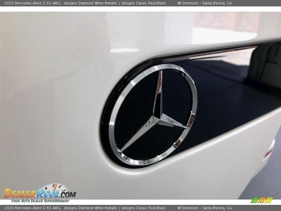 2020 Mercedes-Benz G 63 AMG designo Diamond White Metallic / designo Classic Red/Black Photo #7