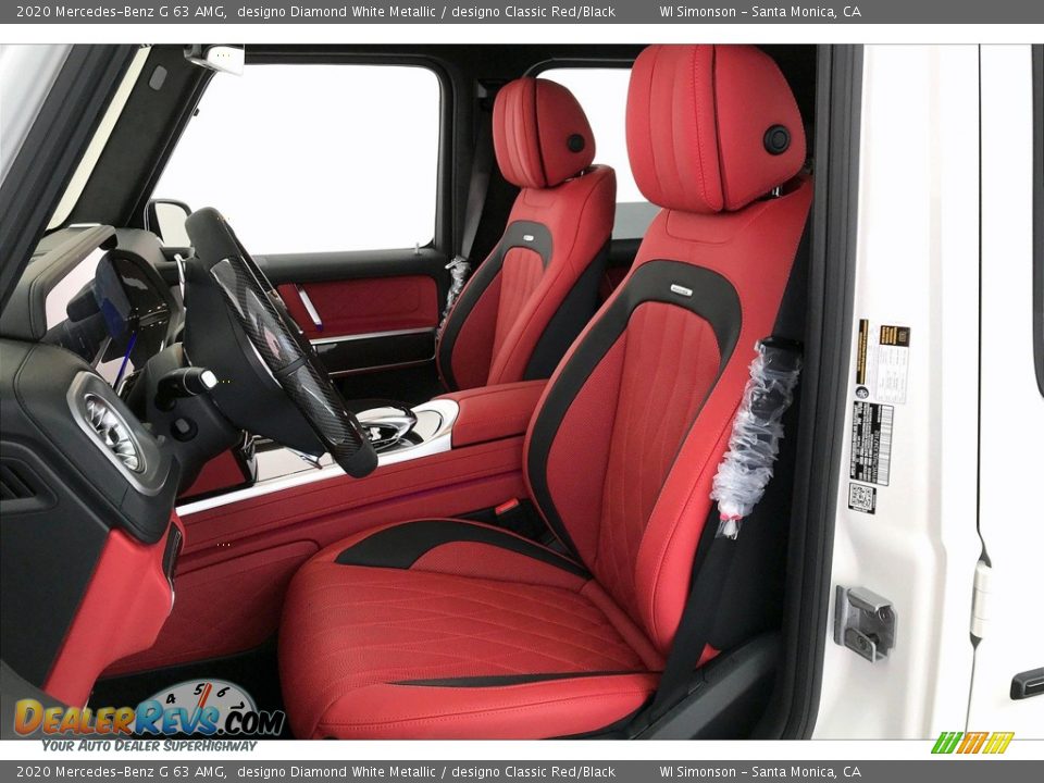 designo Classic Red/Black Interior - 2020 Mercedes-Benz G 63 AMG Photo #14