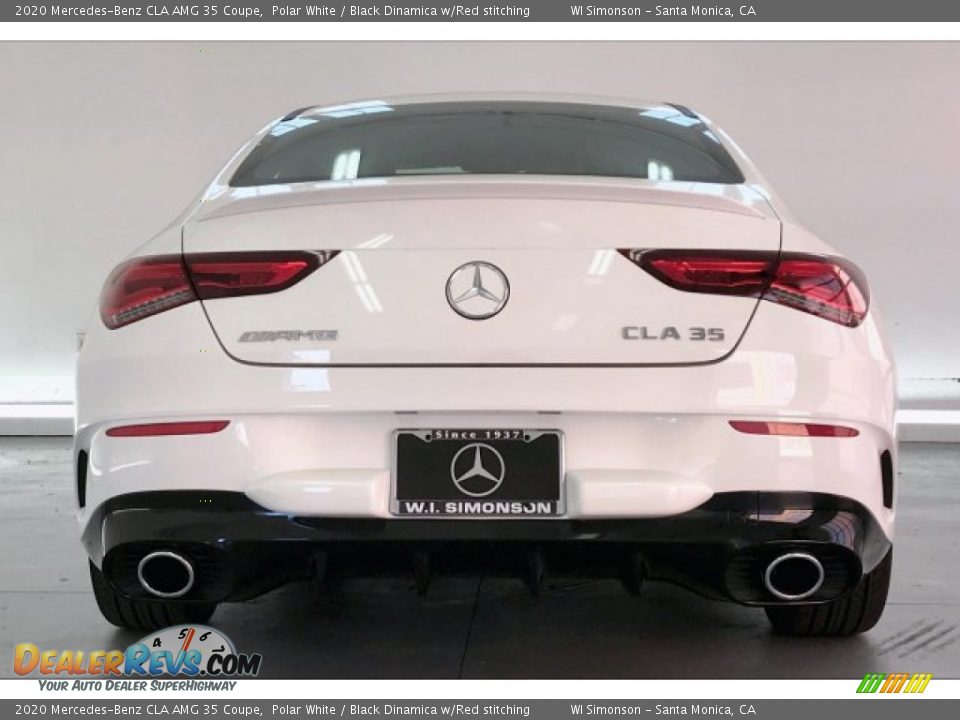 2020 Mercedes-Benz CLA AMG 35 Coupe Polar White / Black Dinamica w/Red stitching Photo #3