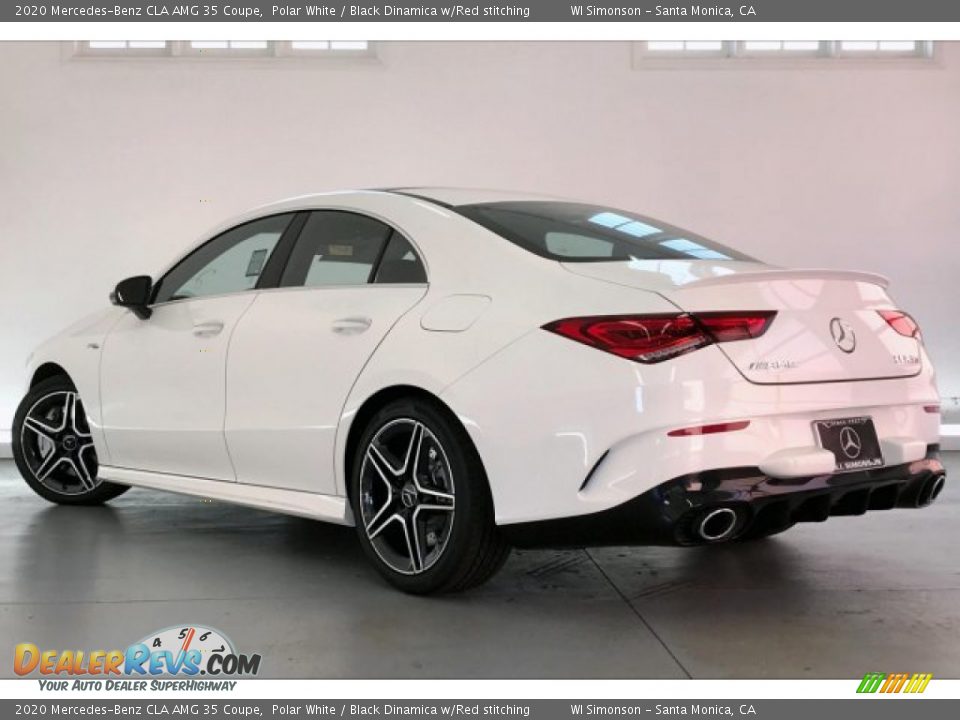 2020 Mercedes-Benz CLA AMG 35 Coupe Polar White / Black Dinamica w/Red stitching Photo #10