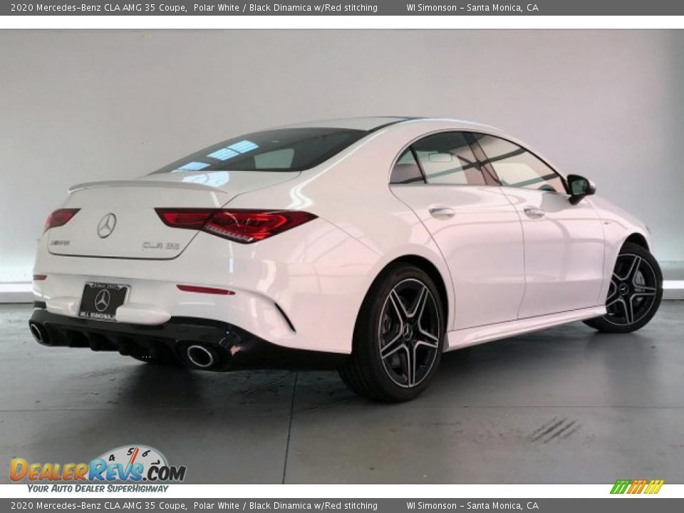 2020 Mercedes-Benz CLA AMG 35 Coupe Polar White / Black Dinamica w/Red stitching Photo #16