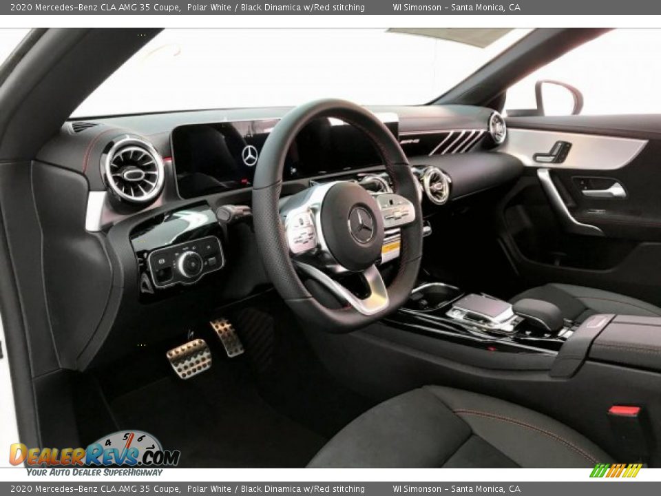 2020 Mercedes-Benz CLA AMG 35 Coupe Polar White / Black Dinamica w/Red stitching Photo #22