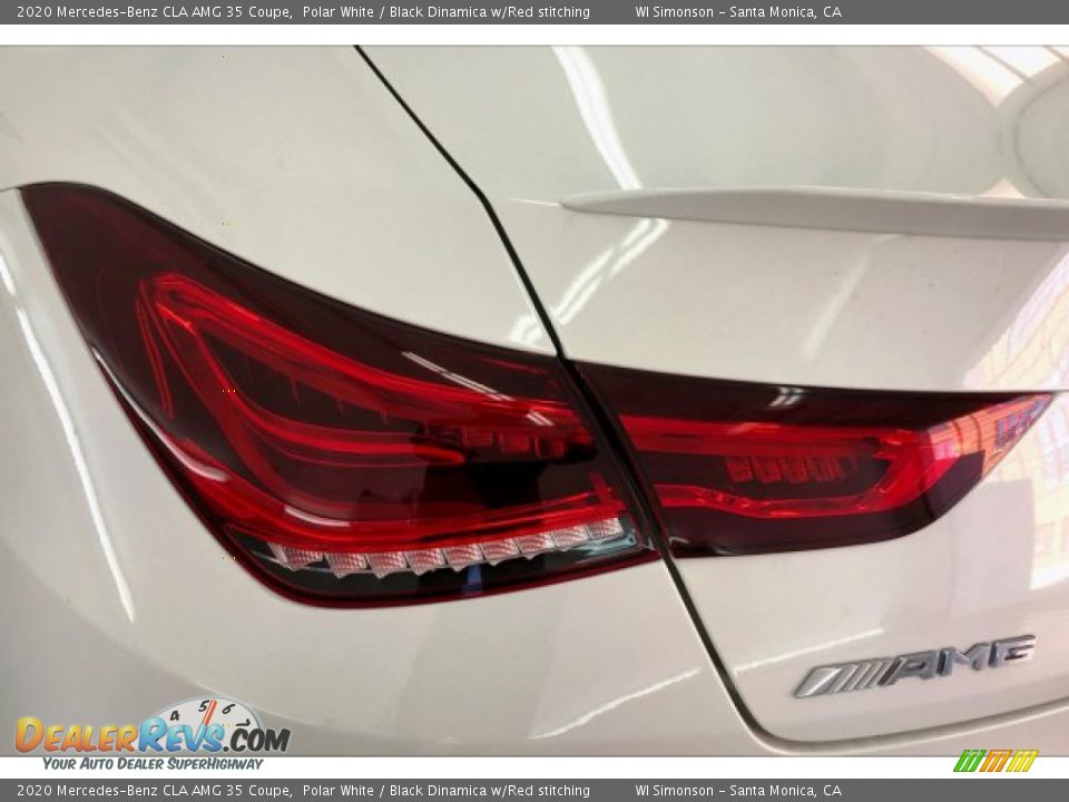 2020 Mercedes-Benz CLA AMG 35 Coupe Polar White / Black Dinamica w/Red stitching Photo #26