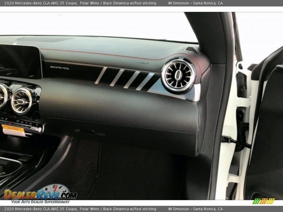 2020 Mercedes-Benz CLA AMG 35 Coupe Polar White / Black Dinamica w/Red stitching Photo #28