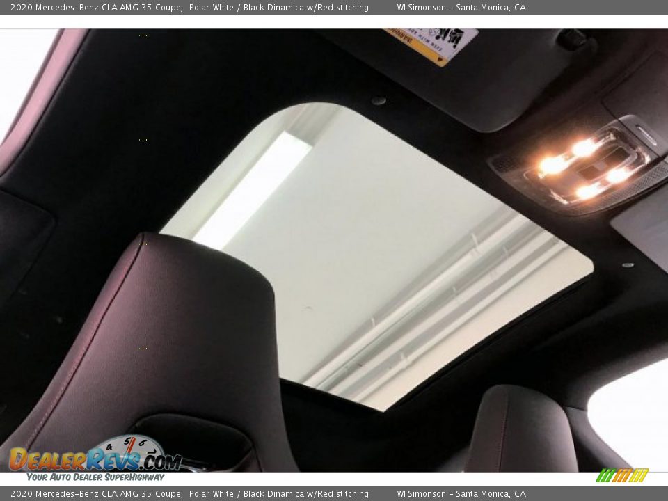 2020 Mercedes-Benz CLA AMG 35 Coupe Polar White / Black Dinamica w/Red stitching Photo #29