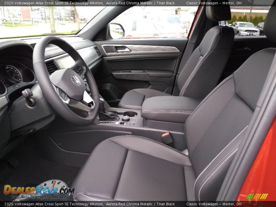Titan Black Interior - 2020 Volkswagen Atlas Cross Sport SE Technology 4Motion Photo #3
