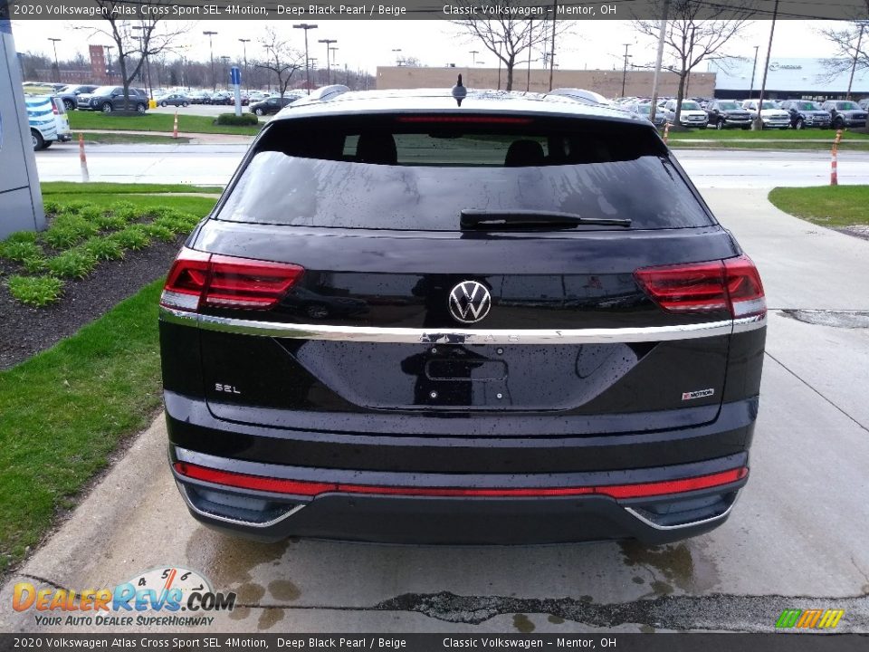 2020 Volkswagen Atlas Cross Sport SEL 4Motion Deep Black Pearl / Beige Photo #5