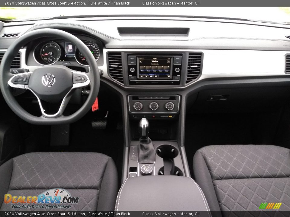 Dashboard of 2020 Volkswagen Atlas Cross Sport S 4Motion Photo #4