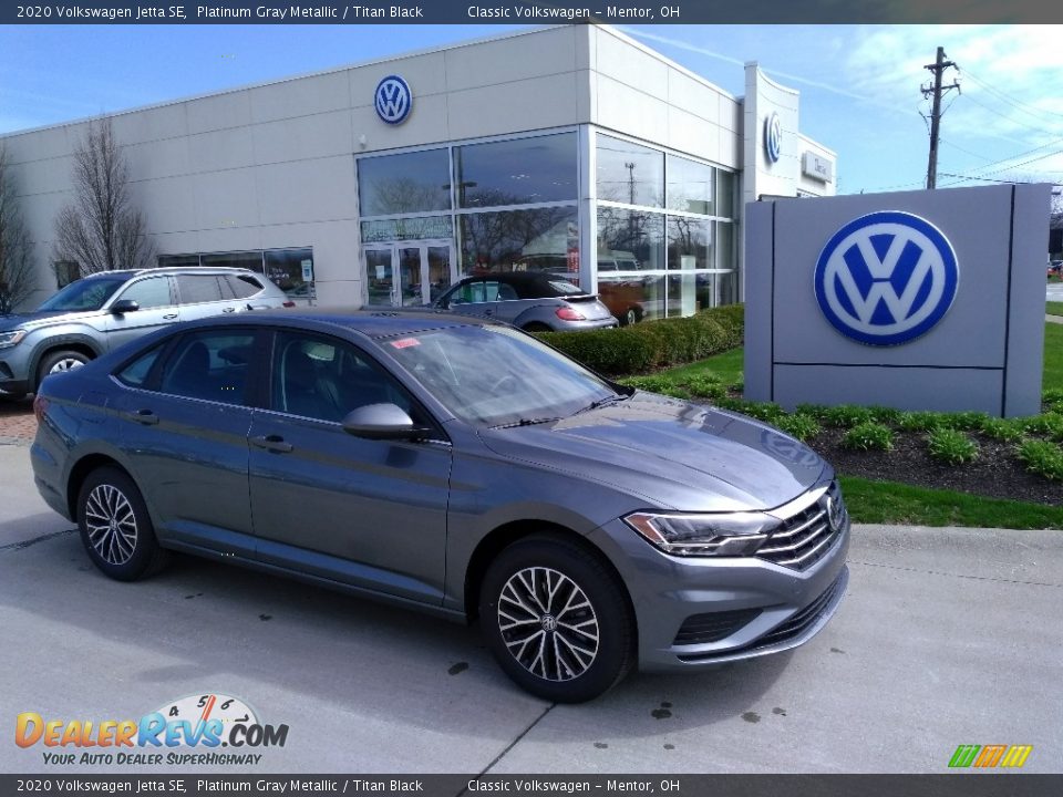 2020 Volkswagen Jetta SE Platinum Gray Metallic / Titan Black Photo #1