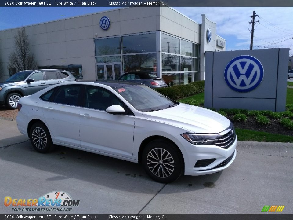 2020 Volkswagen Jetta SE Pure White / Titan Black Photo #1