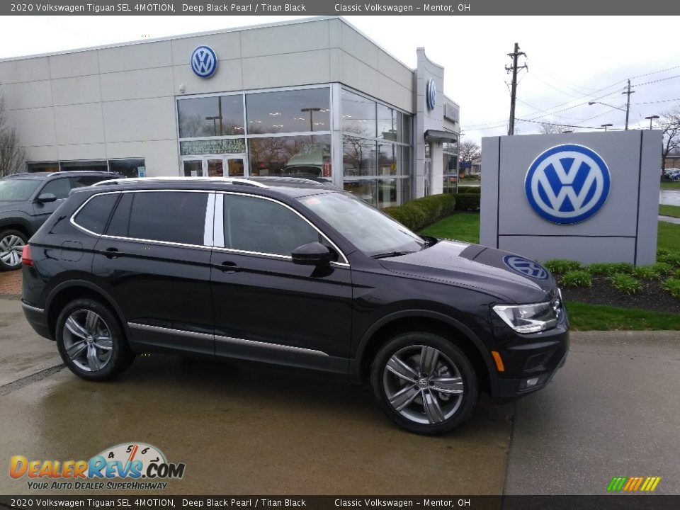 Deep Black Pearl 2020 Volkswagen Tiguan SEL 4MOTION Photo #1