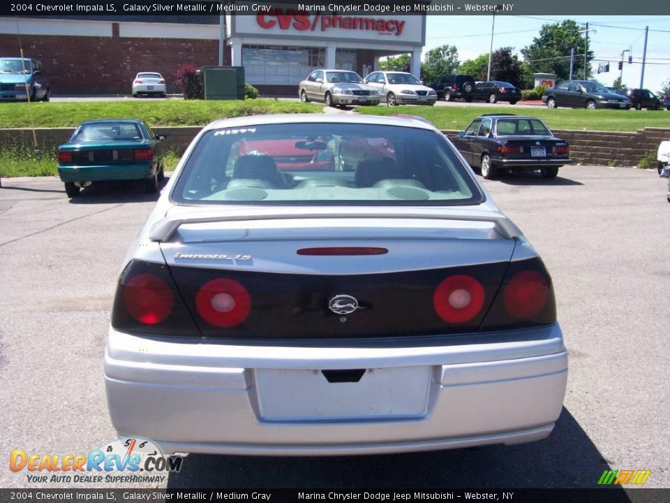 2004 Chevrolet Impala LS Galaxy Silver Metallic / Medium Gray Photo #9