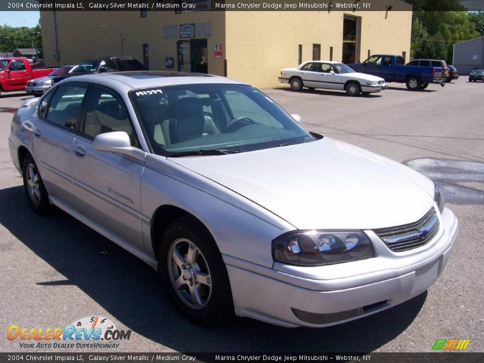 2004 Chevrolet Impala LS Galaxy Silver Metallic / Medium Gray Photo #12