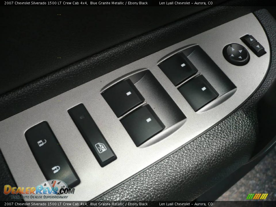 2007 Chevrolet Silverado 1500 LT Crew Cab 4x4 Blue Granite Metallic / Ebony Black Photo #8