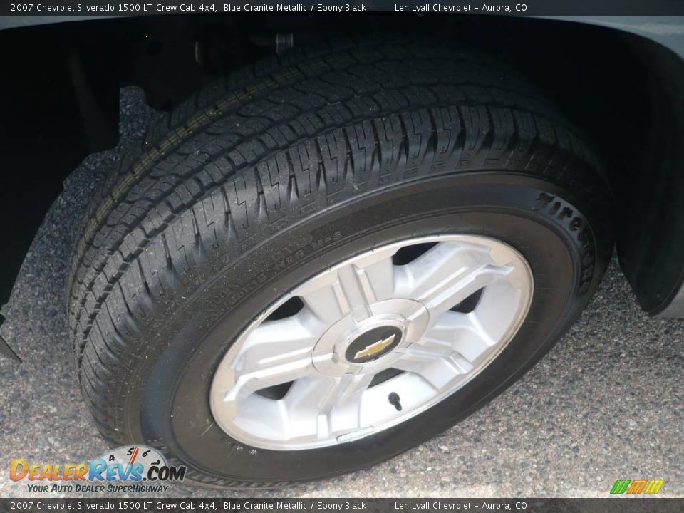 2007 Chevrolet Silverado 1500 LT Crew Cab 4x4 Blue Granite Metallic / Ebony Black Photo #23