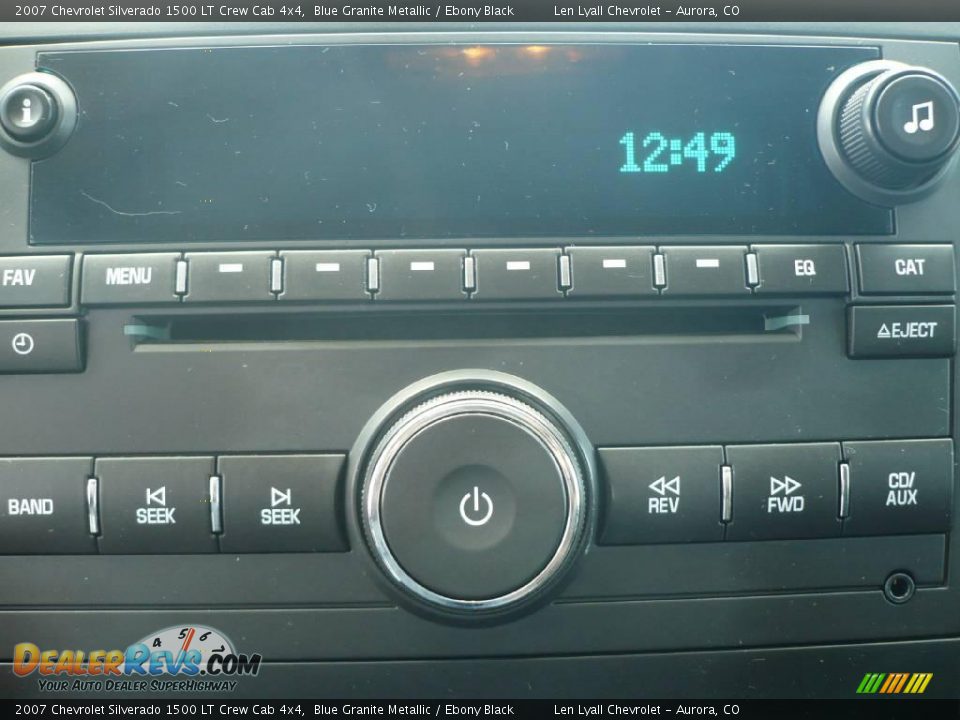 2007 Chevrolet Silverado 1500 LT Crew Cab 4x4 Blue Granite Metallic / Ebony Black Photo #27