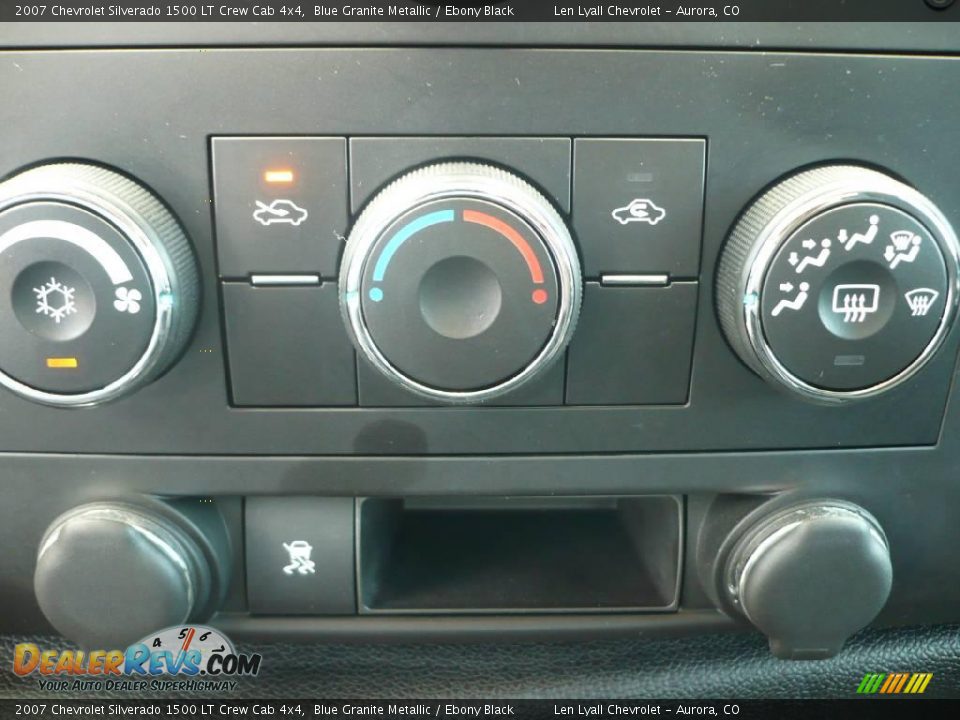 2007 Chevrolet Silverado 1500 LT Crew Cab 4x4 Blue Granite Metallic / Ebony Black Photo #28