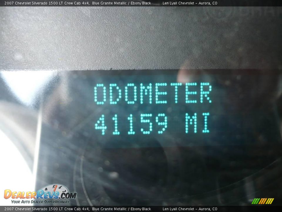 2007 Chevrolet Silverado 1500 LT Crew Cab 4x4 Blue Granite Metallic / Ebony Black Photo #30