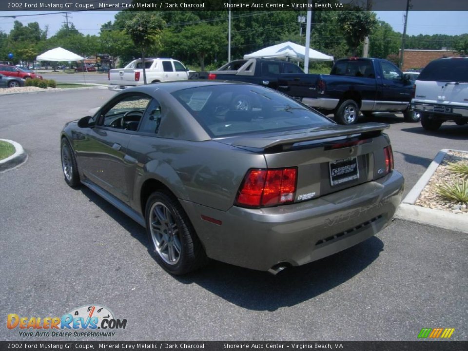 2002 Ford Mustang GT Coupe Mineral Grey Metallic / Dark Charcoal Photo #4