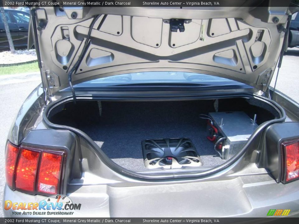 2002 Ford Mustang GT Coupe Mineral Grey Metallic / Dark Charcoal Photo #16