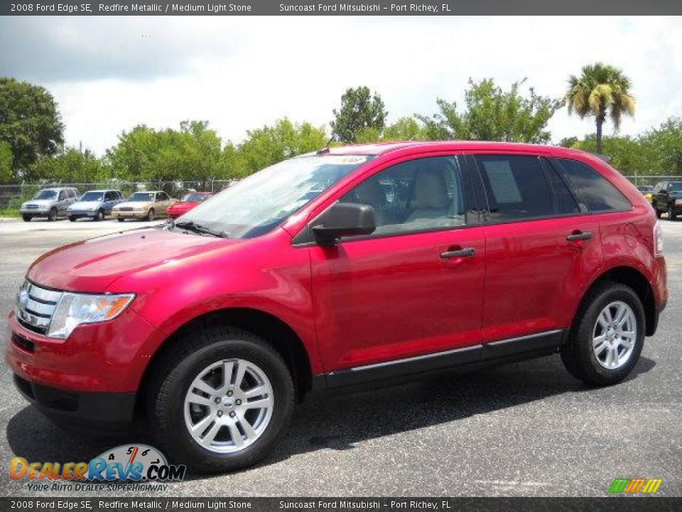 2008 Ford Edge SE Redfire Metallic / Medium Light Stone Photo #1