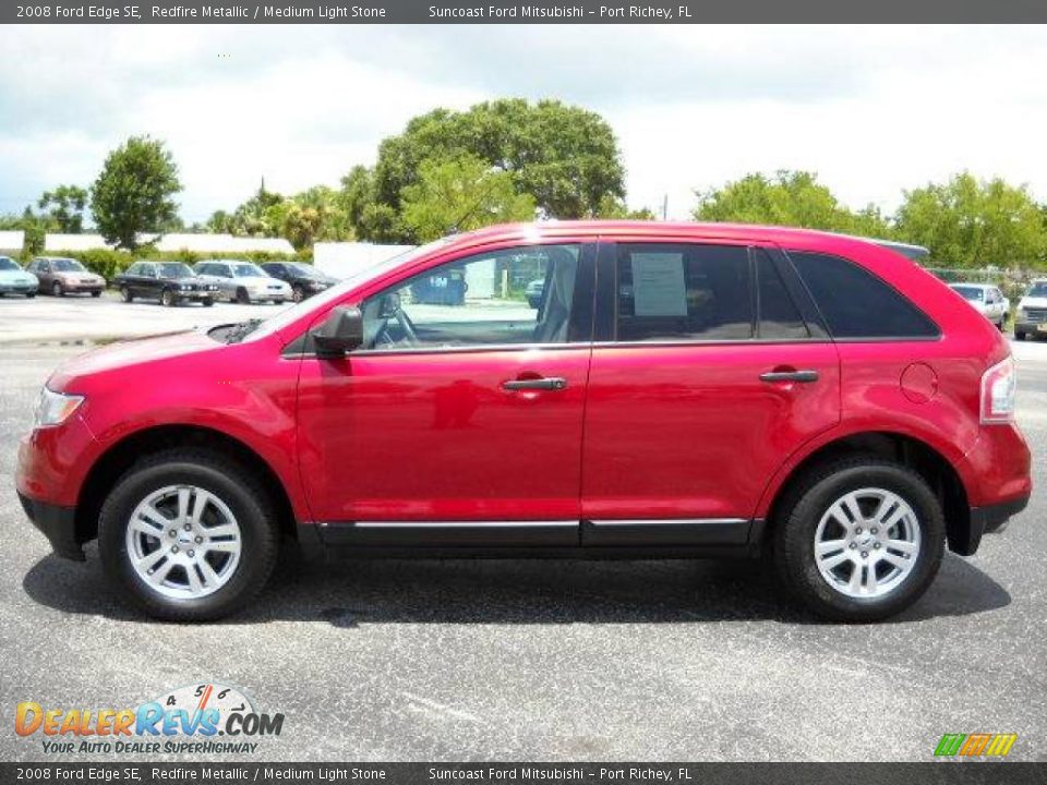 2008 Ford Edge SE Redfire Metallic / Medium Light Stone Photo #2