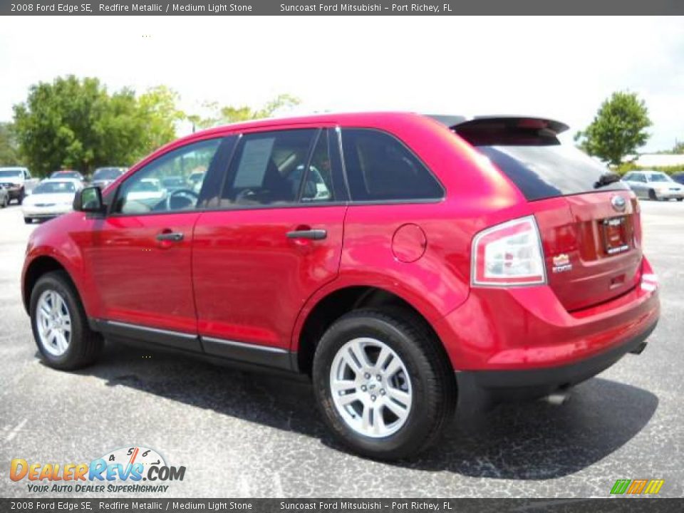 2008 Ford Edge SE Redfire Metallic / Medium Light Stone Photo #3