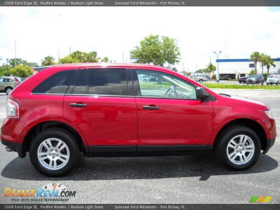 2008 Ford Edge SE Redfire Metallic / Medium Light Stone Photo #10