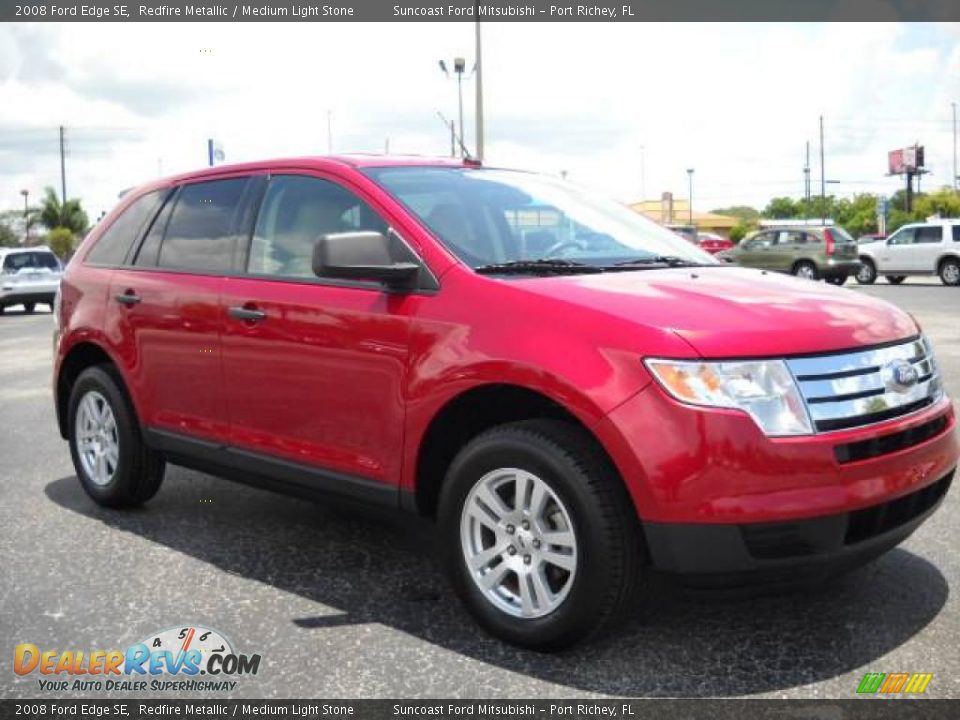 2008 Ford Edge SE Redfire Metallic / Medium Light Stone Photo #11