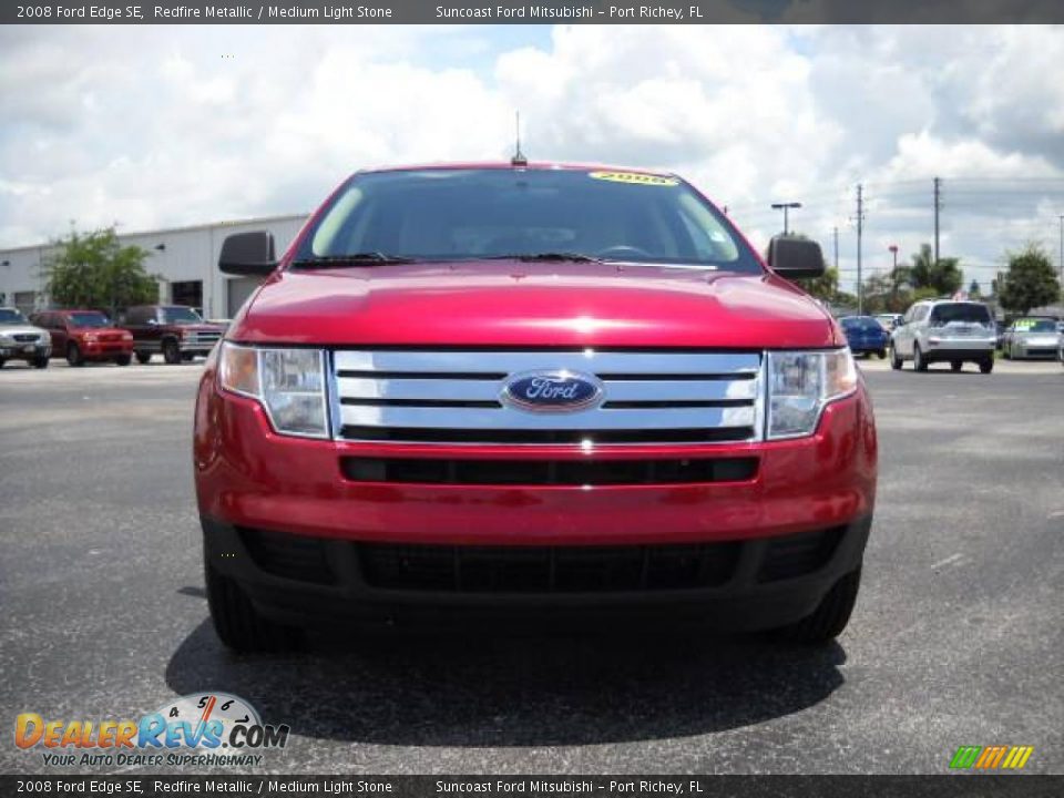 2008 Ford Edge SE Redfire Metallic / Medium Light Stone Photo #12
