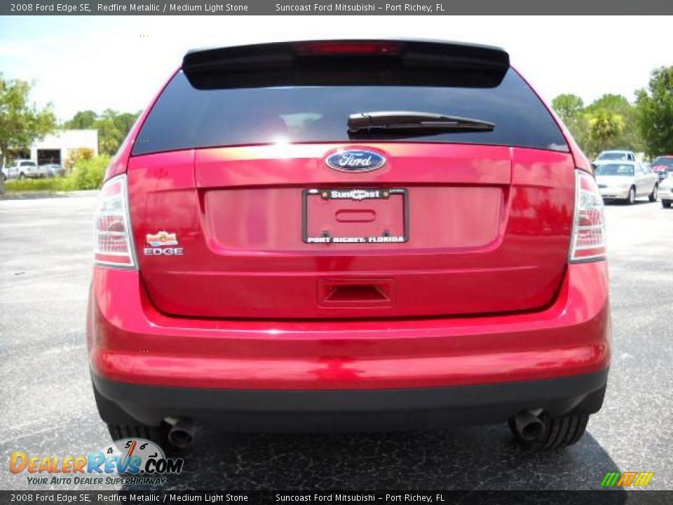 2008 Ford Edge SE Redfire Metallic / Medium Light Stone Photo #13
