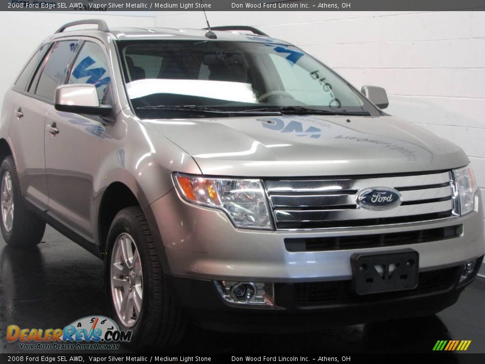 2008 Ford Edge SEL AWD Vapor Silver Metallic / Medium Light Stone Photo #1