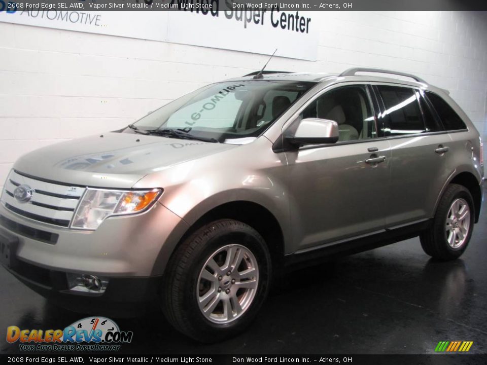 2008 Ford Edge SEL AWD Vapor Silver Metallic / Medium Light Stone Photo #2
