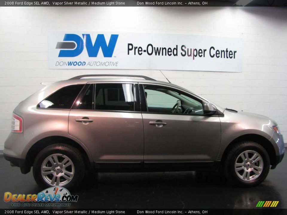 2008 Ford Edge SEL AWD Vapor Silver Metallic / Medium Light Stone Photo #3