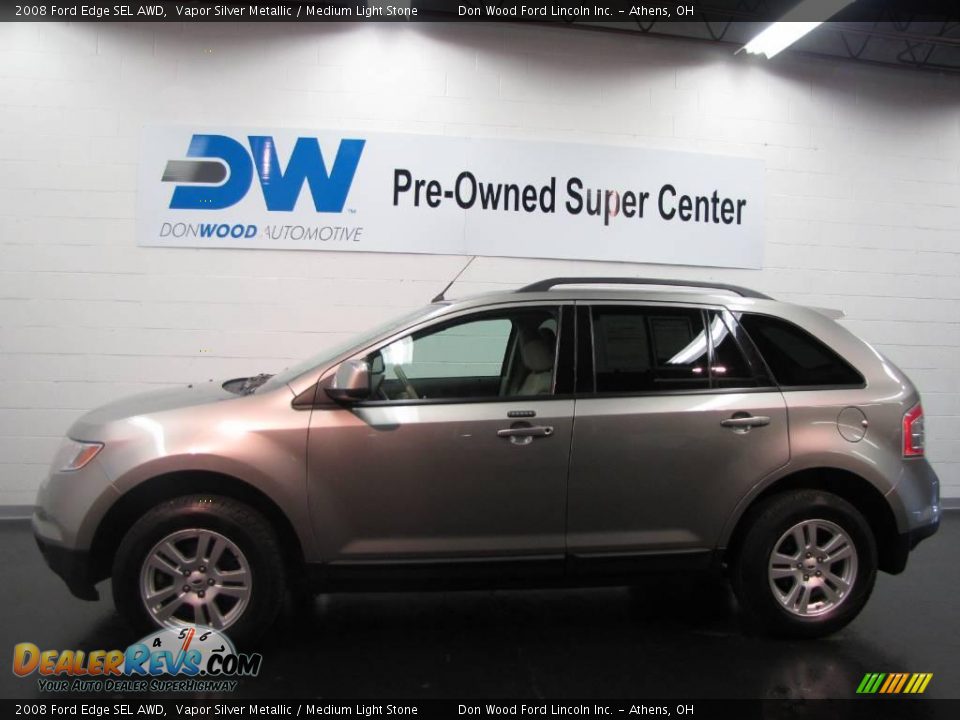 2008 Ford Edge SEL AWD Vapor Silver Metallic / Medium Light Stone Photo #4