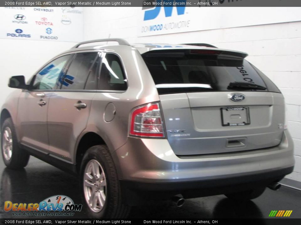 2008 Ford Edge SEL AWD Vapor Silver Metallic / Medium Light Stone Photo #6