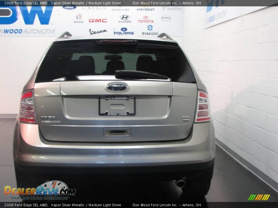 2008 Ford Edge SEL AWD Vapor Silver Metallic / Medium Light Stone Photo #7