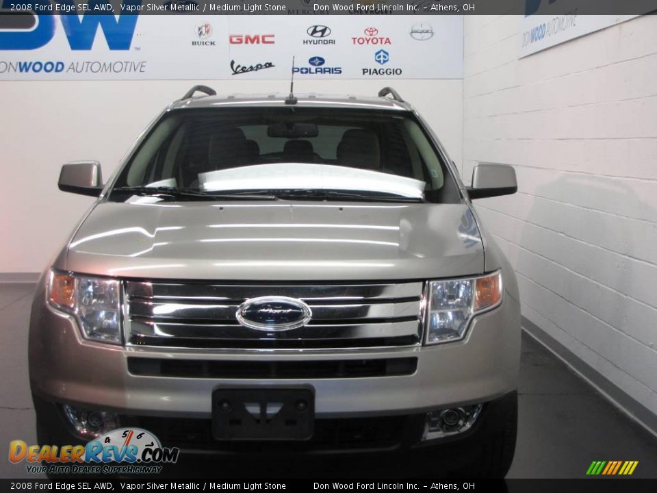 2008 Ford Edge SEL AWD Vapor Silver Metallic / Medium Light Stone Photo #8