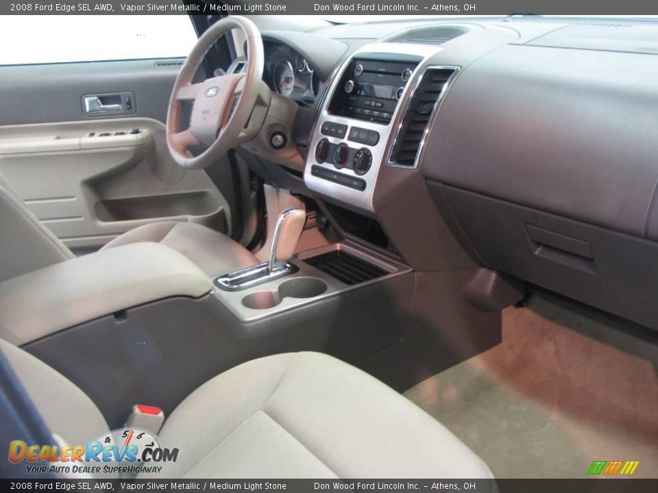 2008 Ford Edge SEL AWD Vapor Silver Metallic / Medium Light Stone Photo #15