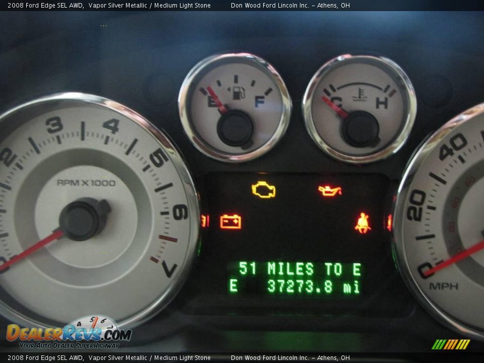 2008 Ford Edge SEL AWD Vapor Silver Metallic / Medium Light Stone Photo #18