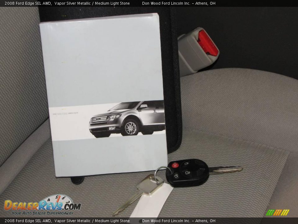 2008 Ford Edge SEL AWD Vapor Silver Metallic / Medium Light Stone Photo #21