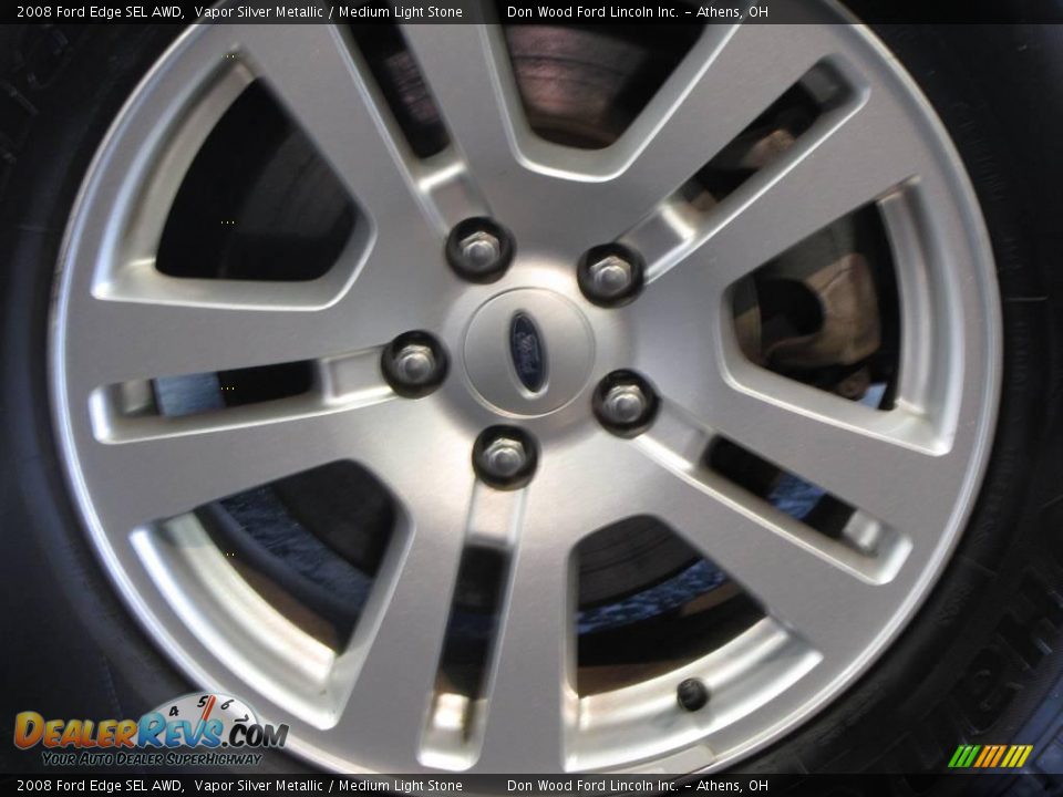 2008 Ford Edge SEL AWD Vapor Silver Metallic / Medium Light Stone Photo #23