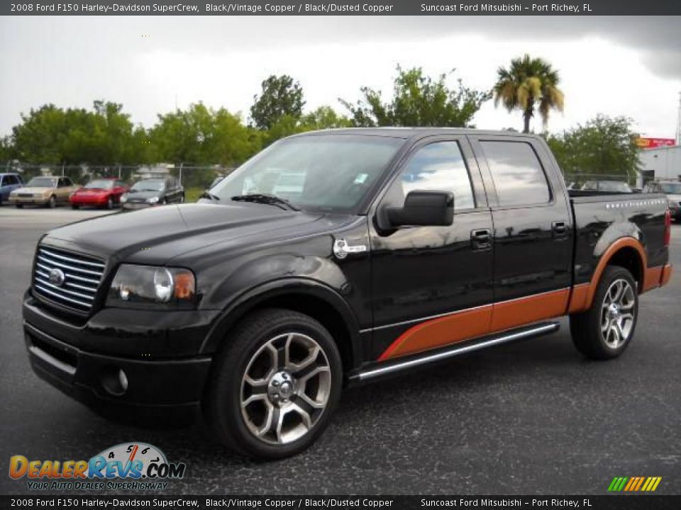 2008 Ford F150 Harley-Davidson SuperCrew Black/Vintage Copper / Black/Dusted Copper Photo #1