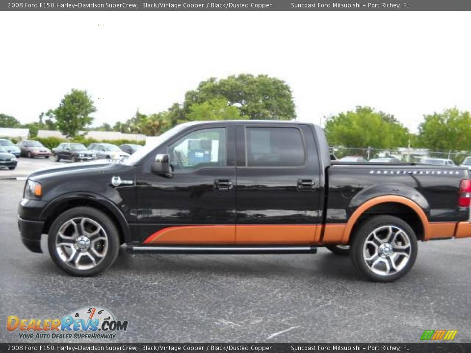 2008 Ford F150 Harley-Davidson SuperCrew Black/Vintage Copper / Black/Dusted Copper Photo #2